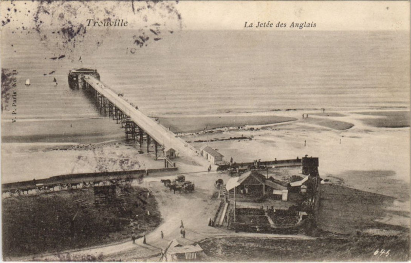 Carte postale ancienne Trouville La Jetee des Anglais