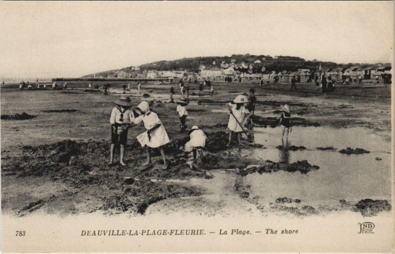 Carte postale ancienne Deauville La Plage Fleurie - La Plage à Deauville