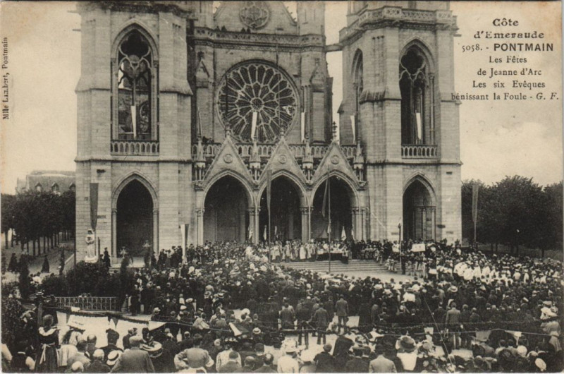 Carte postale ancienne Pontmain - Les fetes de jeanne à Pontmain