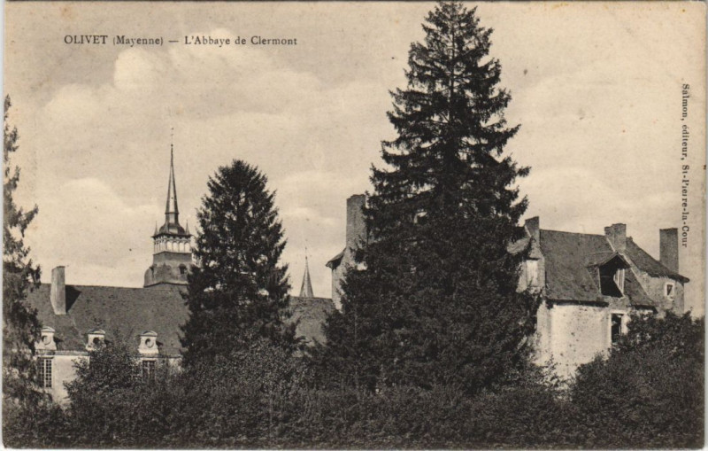 Carte postale ancienne Olivet - L'abbaye de clermont à Olivet