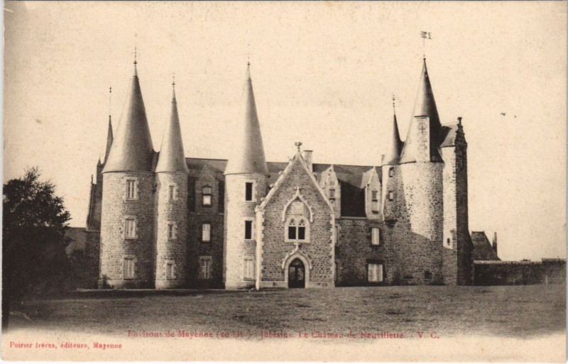 Carte postale ancienne Environs de de mayenne - jublains à Jublains