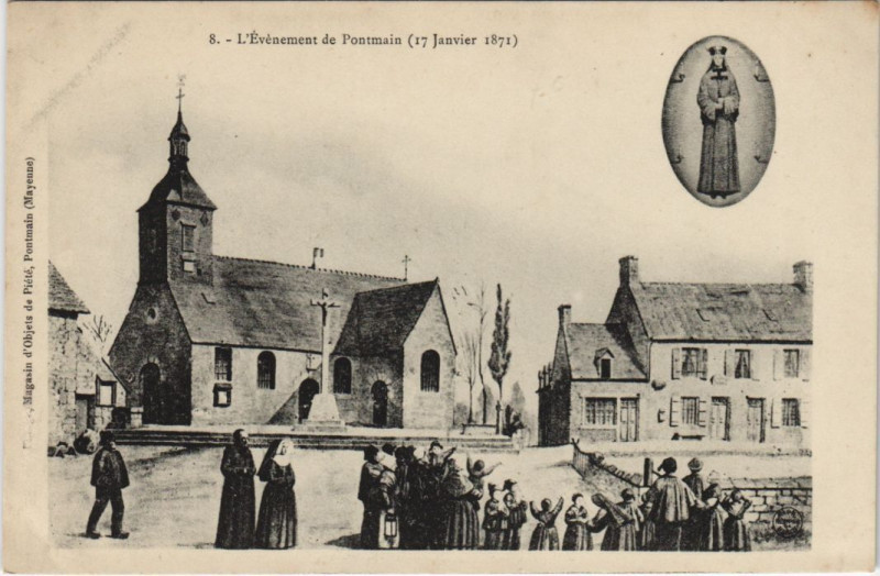 Carte postale ancienne Pontmain - Janvier à Pontmain