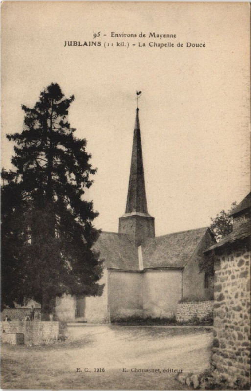 Carte postale ancienne Jublains - La chapelle de douce à Jublains