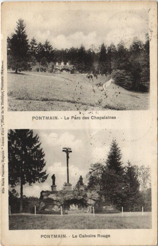 Carte postale ancienne Pontmain - Le Parc des chapelaines à Pontmain