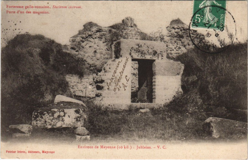 Carte postale ancienne Jublains - Environs de mayenne à Jublains