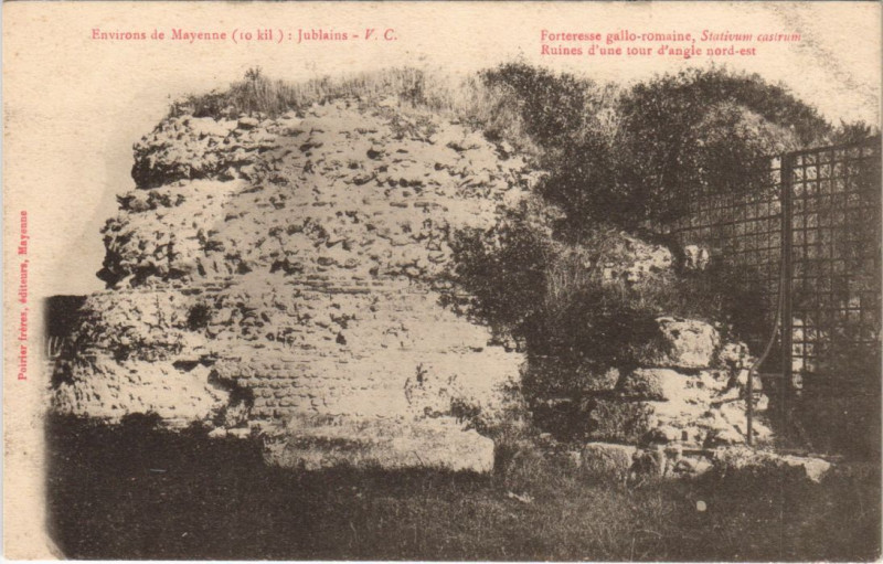 Carte postale ancienne Environs de mayenne - Jublains à Jublains