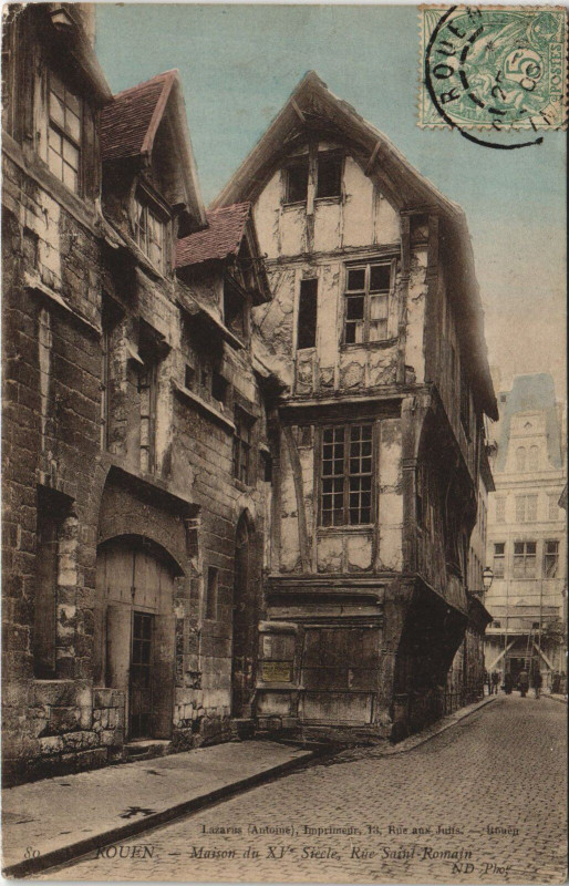 Carte postale ancienne Rouen - Maison du à Rouen