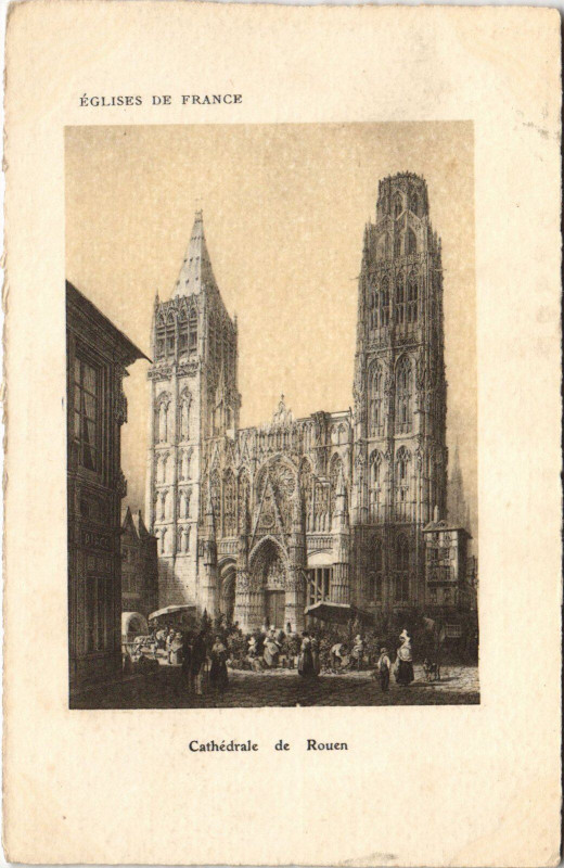 Carte postale ancienne Cathedrale de Rouen à Rouen