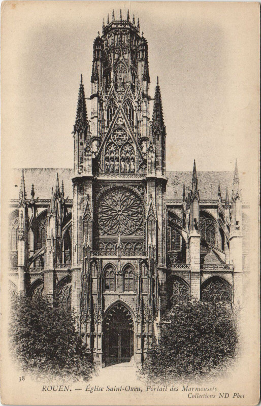 Carte postale ancienne Rouen - Eglise Saint- à Rouen