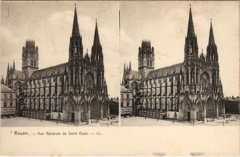 Carte postale ancienne Rouen - Vue générale de Saint-Ouen à Rouen