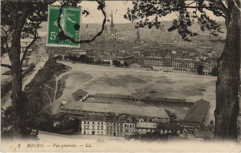 Carte postale ancienne Rouen - Vue générale à Rouen