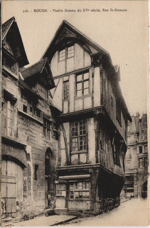 Carte postale ancienne Rouen - Vielle maison à Rouen