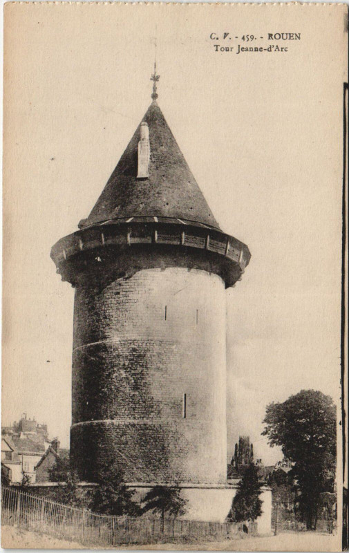 Carte postale ancienne Rouen - Tour jeanne à Rouen