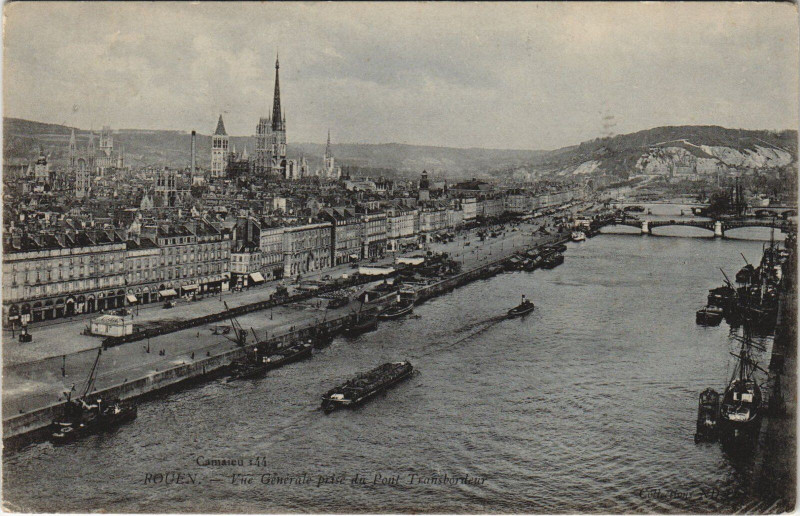 Carte postale ancienne Rouen - Vue générale à Rouen