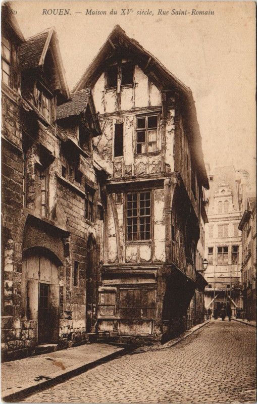 Carte postale ancienne Rouen - Maison du à Rouen