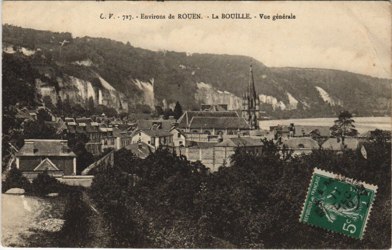 Carte postale ancienne Env. de Rouen - Vue générale à Rouen