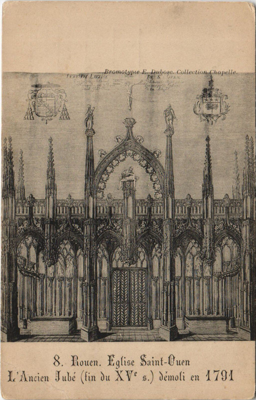 Carte postale ancienne Rouen - Eglise Saint-Ouen à Rouen