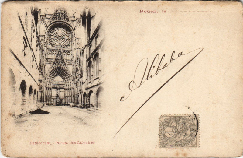 Carte postale ancienne Rouen - Cathedrale à Rouen