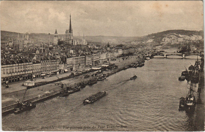 Carte postale ancienne Rouen - Vue générale à Rouen