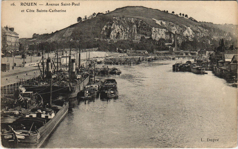 Carte postale ancienne Rouen - Avenue Saint-Paul à Rouen