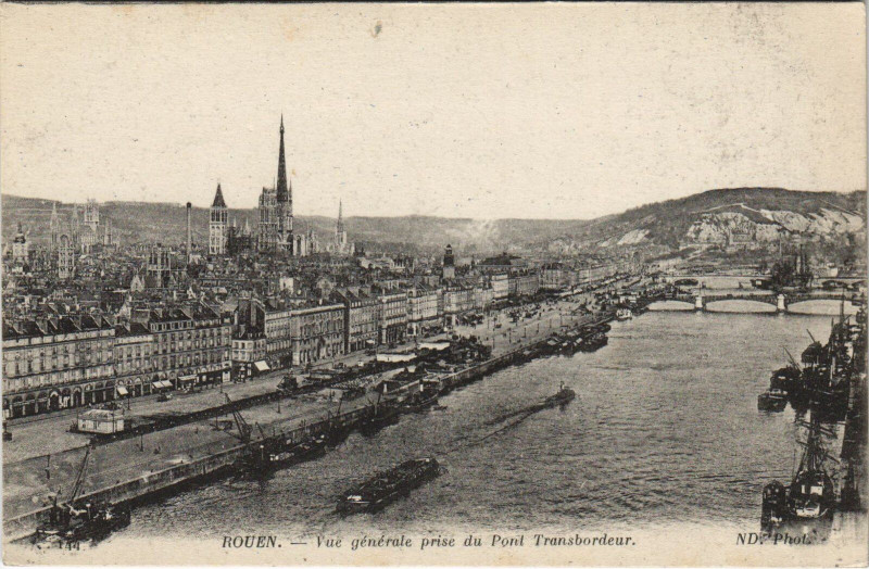 Carte postale ancienne Rouen - Vue générale à Rouen