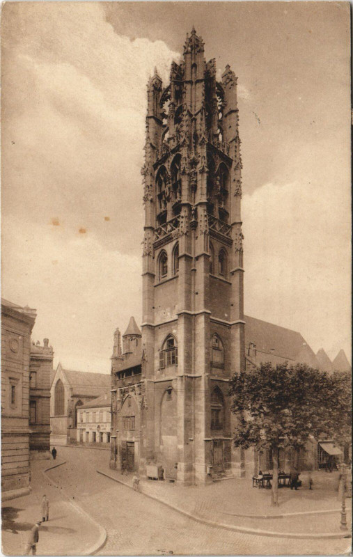 Carte postale ancienne Rouen - Tour Saint-Laurent à Rouen