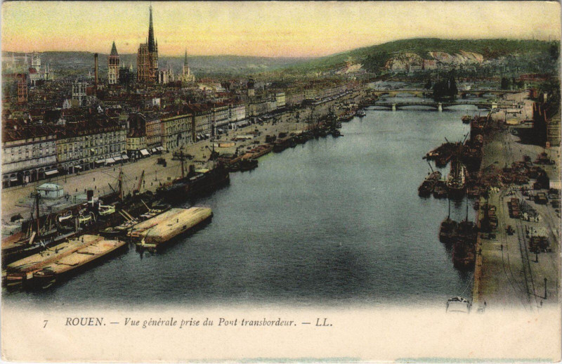 Carte postale ancienne Rouen - Vue générale à Rouen