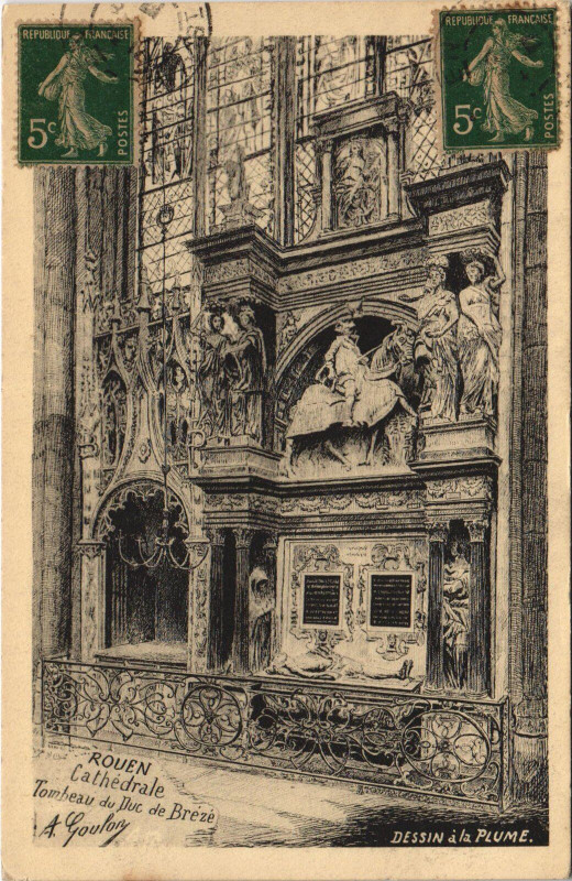 Carte postale ancienne Rouen - Cathedrale à Rouen