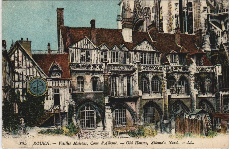 Carte postale ancienne Rouen - Vieilles maisons à Rouen