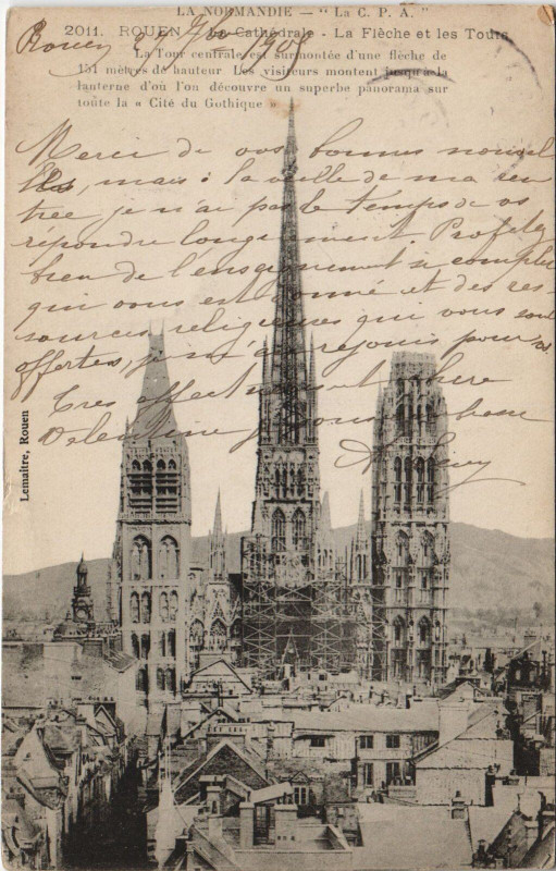 Carte postale ancienne Rouen - La cathedrale à Rouen