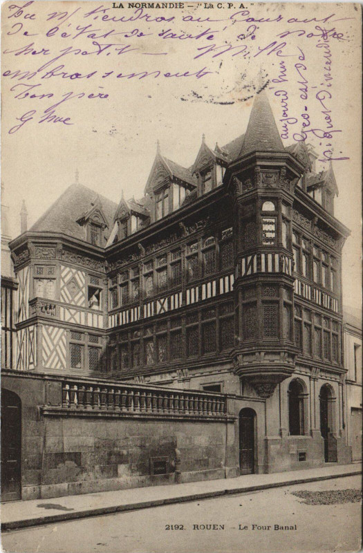 Carte postale ancienne Rouen - Le four banal à Rouen
