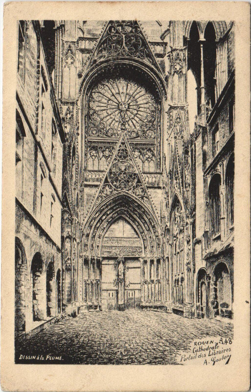Carte postale ancienne Rouen - Cathedrale à Rouen