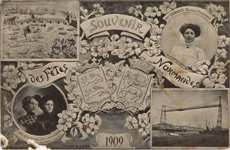 Carte postale ancienne Souvenir desfetes normandes