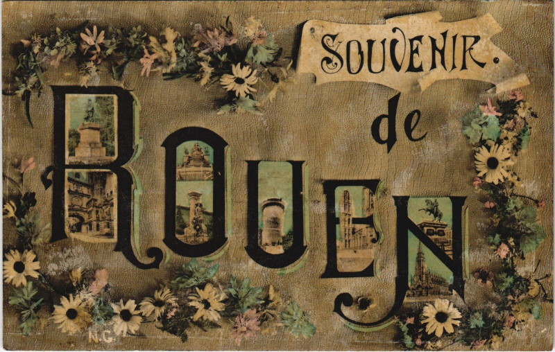 Carte postale ancienne Souvenir De Rouen à Rouen