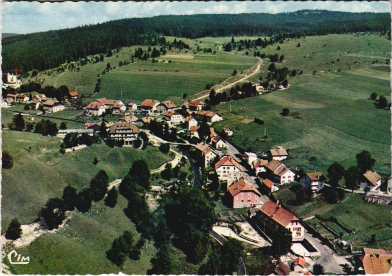 Carte postale ancienne Jougne Vue Generale à Jougne