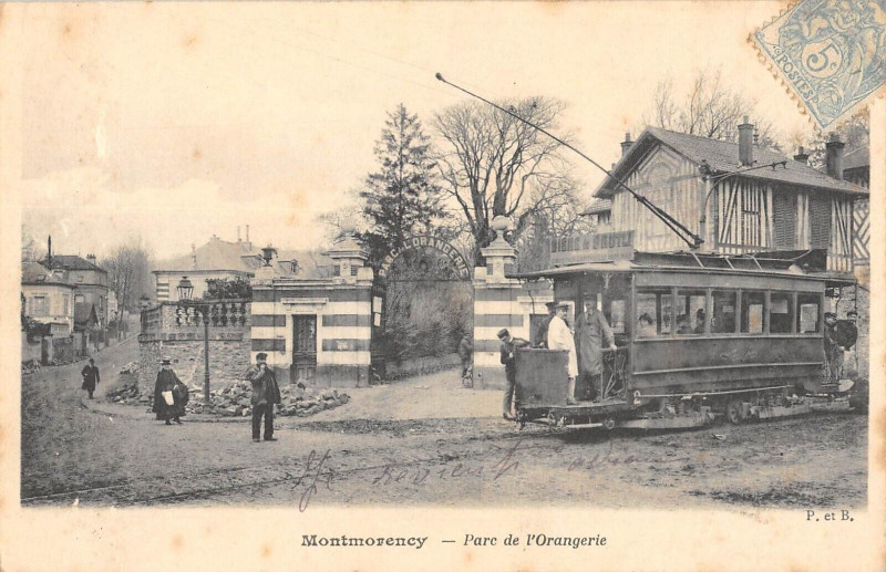 Carte postale ancienne Montmorency Parc De L'Orangerie à Montmorency