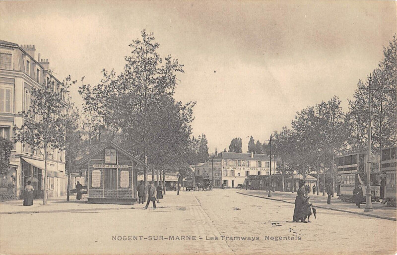 Carte postale ancienne Nogent Sur Marne Les Tramways Nogentais à Nogent-sur-Marne