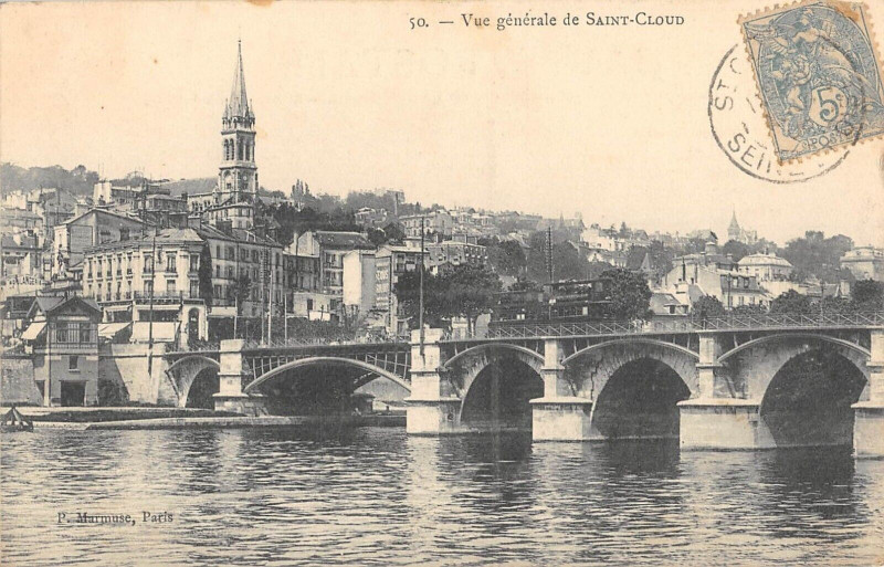 Carte postale ancienne Vue Generale De Saint Cloud à Saint-Cloud