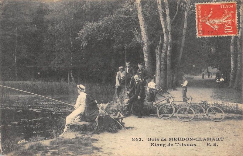 Carte postale ancienne Bois De Meudon Clamart Etang De Trivaux à Meudon