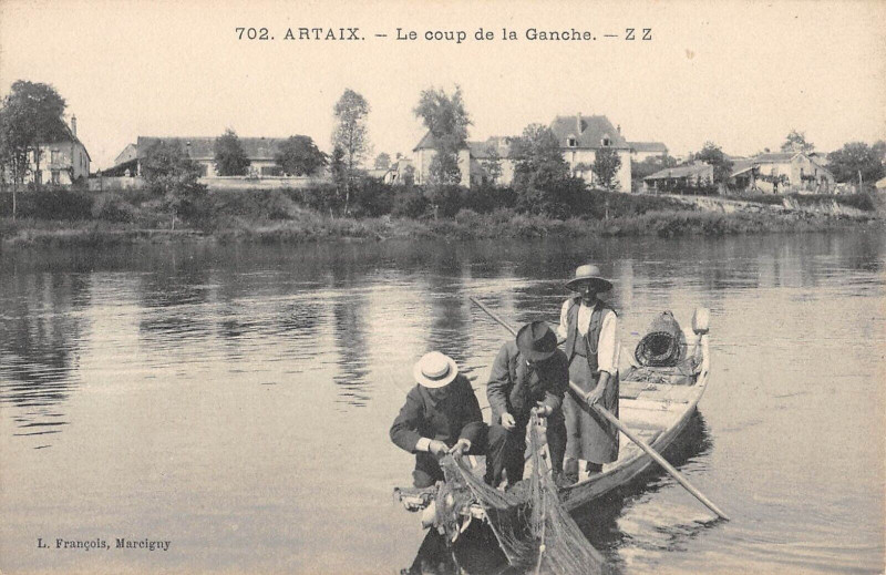Carte postale ancienne Artaix Le Coup De La Ganche à Artaix