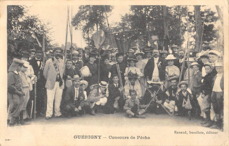 Carte postale ancienne Guerigny Concours De Peche