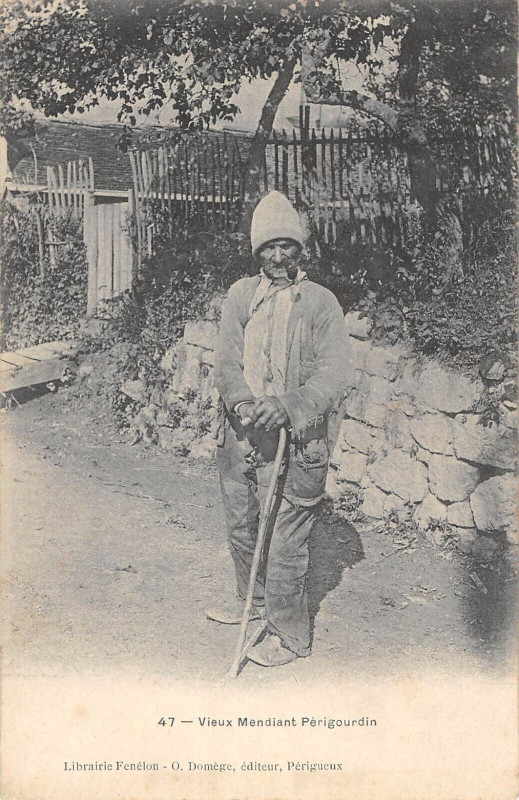 Carte postale ancienne Le Vieux Mendiant Perigourdin
