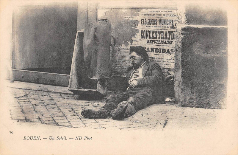 Carte postale ancienne Rouen Un Soleil à Rouen