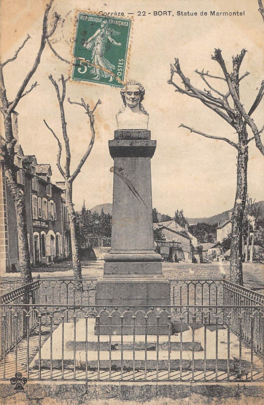 Carte postale ancienne Bort Statue De Marmontel