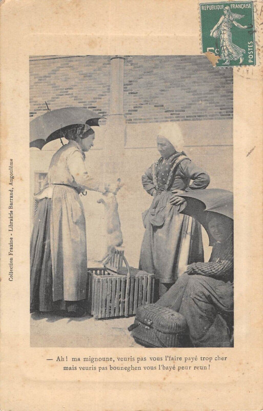 Carte postale ancienne Scene De Foire A Ma Mignoune