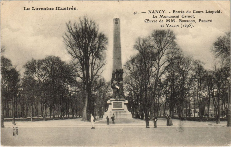 Carte postale ancienne Nancy Cours Leopold à Nancy