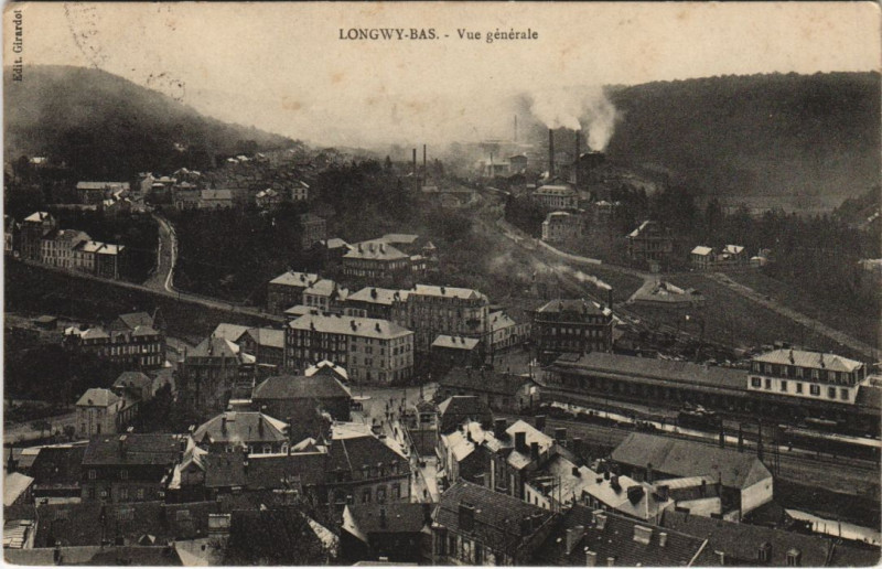 Carte postale ancienne Longwy vue generale à Longwy