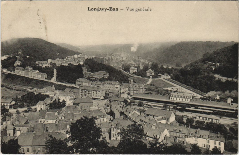 Carte postale ancienne Longwy vue generale à Longwy