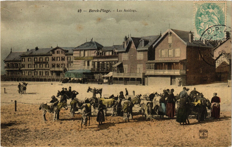 Carte postale ancienne Berck Plage Les Anieres à Berck