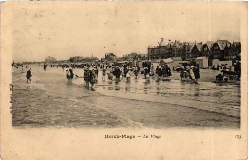 Carte postale ancienne Berck Plage La Plage à Berck
